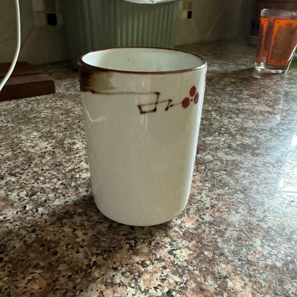 Hand-painted Japanese tea mug